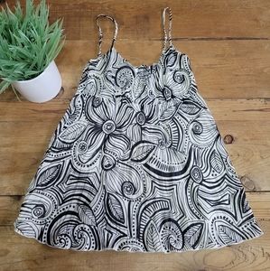 WHBM Floral Spaghetti Strap Top